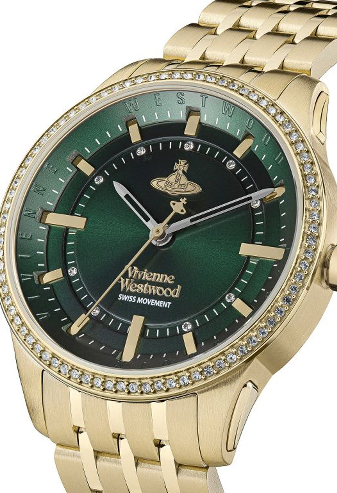 Vivienne Westwood Ladies East End Green Dial Bracelet Watch
