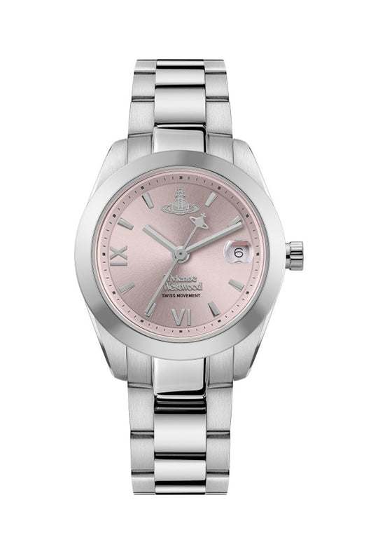 Vivienne Westwood Ladies Fenchurch Pink Dial Bracelet Watch VV292PKSL