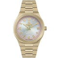 Vivienne Westwood Ladies Merton Pink, Silver Green Ombre Dial Gold Plated Bracelet Watch by Vivienne Westwood