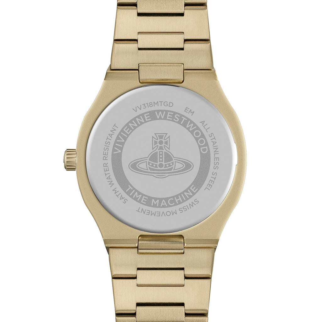 Vivienne Westwood Ladies Merton Pink, Silver Green Ombre Dial Gold Plated Bracelet Watch by Vivienne Westwood