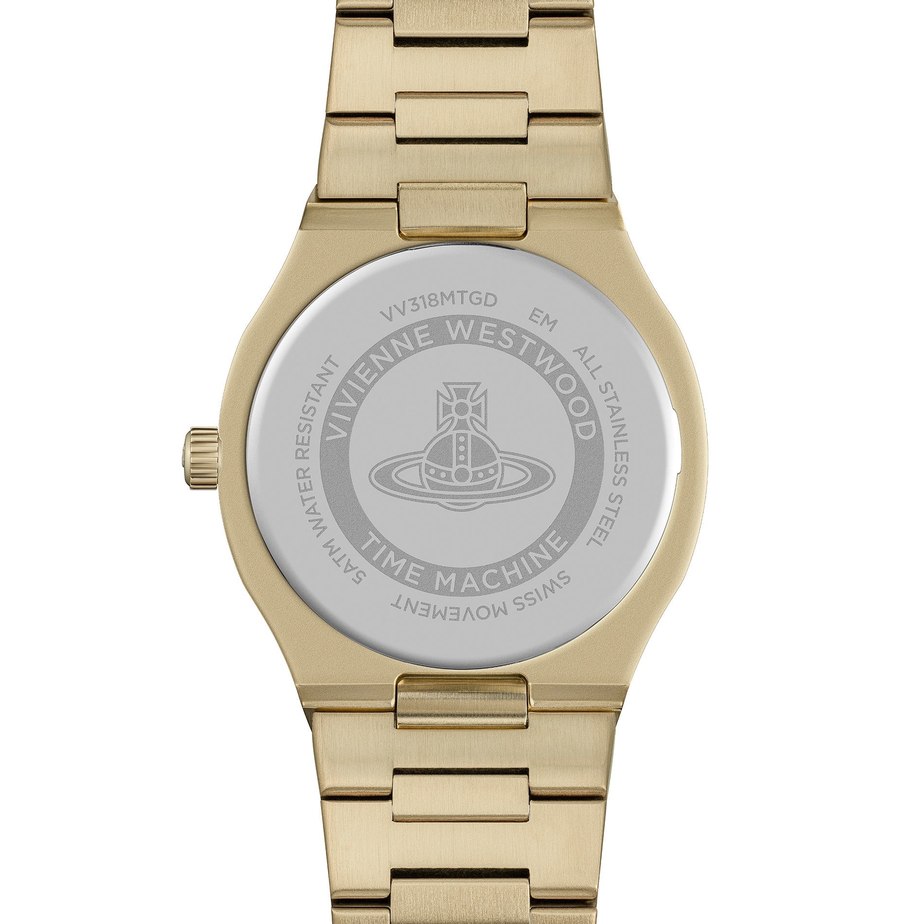 Vivienne Westwood Ladies Merton Pink, Silver Green Ombre Dial Gold Plated Bracelet Watch by Vivienne Westwood