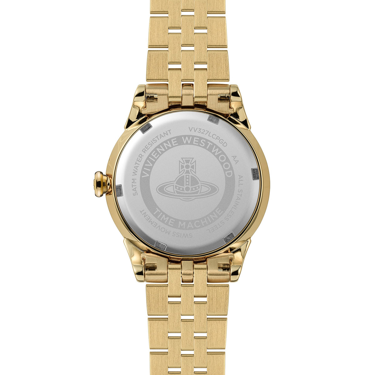 Vivienne Westwood Ladies Little Wallace Ivory Crystal Dial Gold Plated Bracelet Watch by Vivienne Westwood