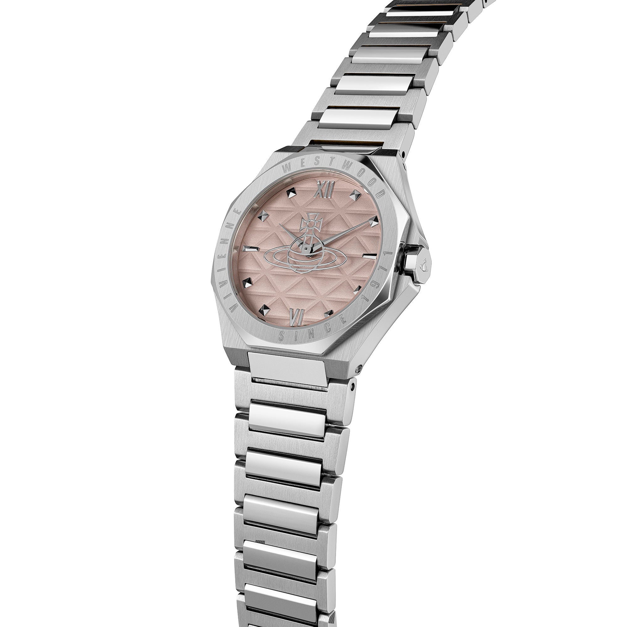 Vivienne Westwood Ladies Aldgate Pink Dial Bracelet Watch VV344PPKSL — view 5
