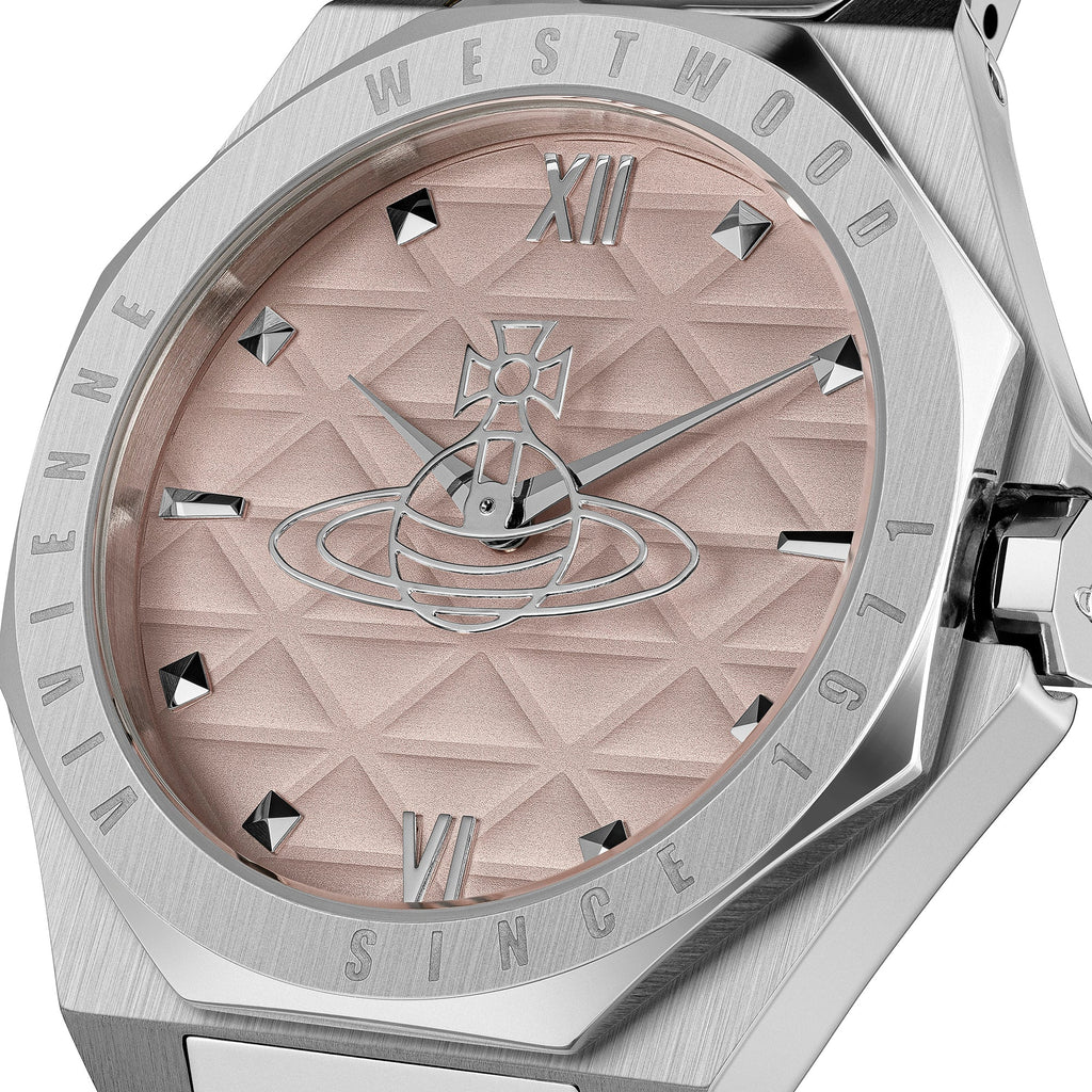 Vivienne Westwood Ladies Aldgate Pink Dial Bracelet Watch VV344PPKSL — view 3