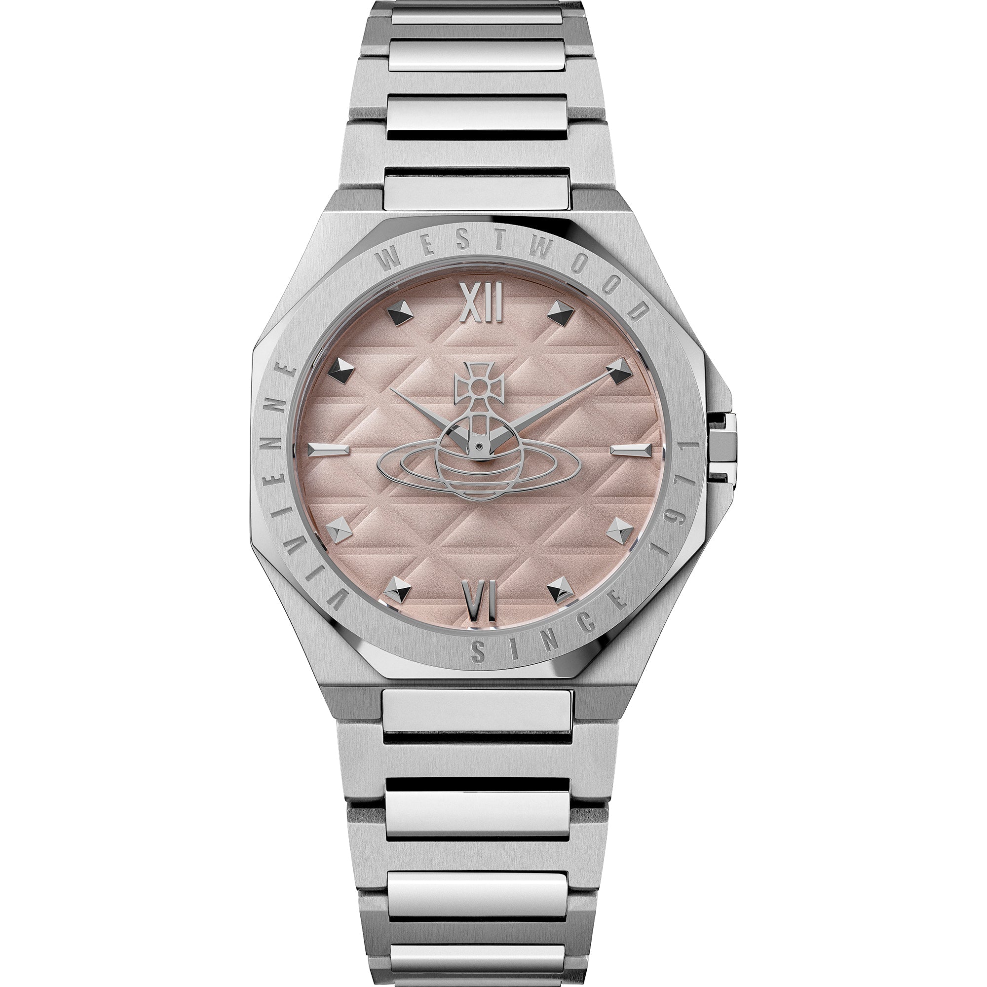 Vivienne Westwood Ladies Aldgate Pink Dial Bracelet Watch VV344PPKSL