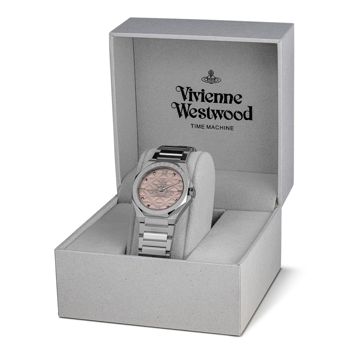 Vivienne Westwood Ladies Aldgate Pink Dial Bracelet Watch VV344PPKSL — view 7