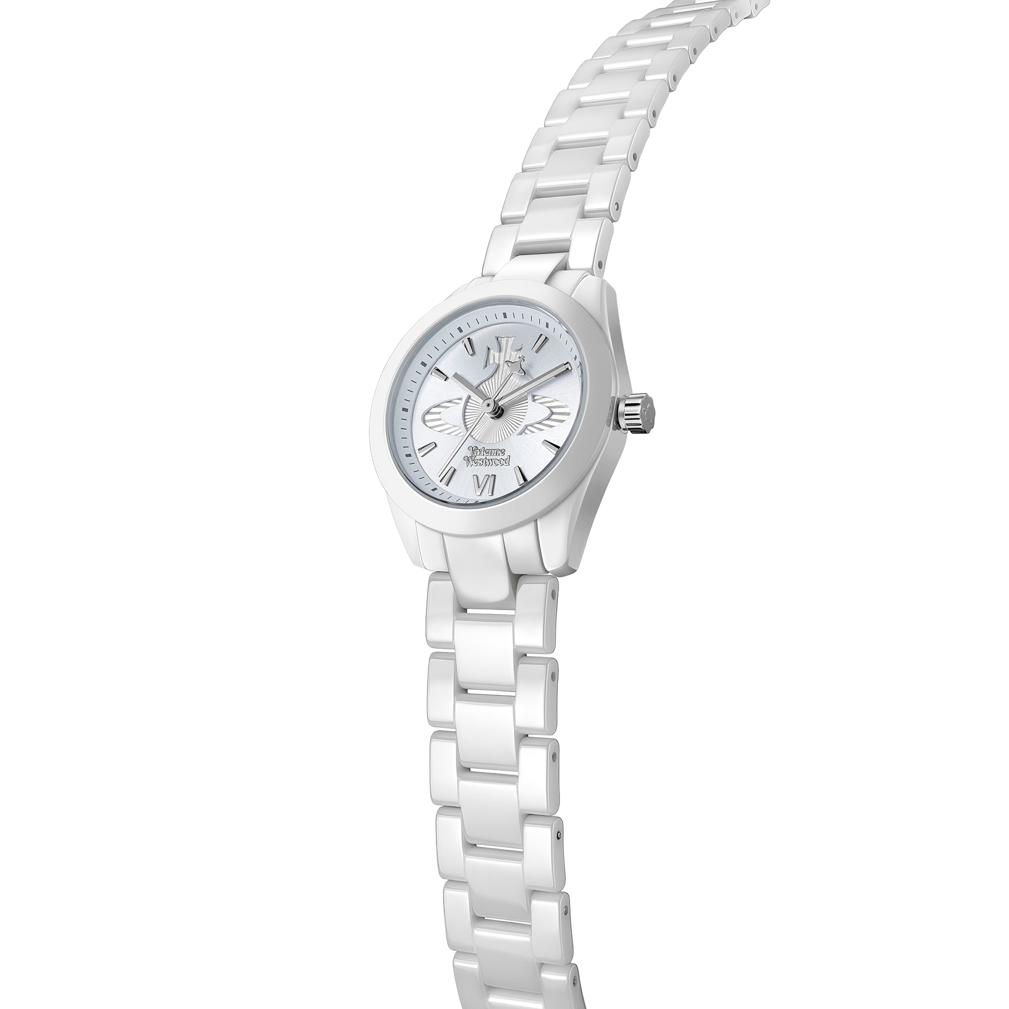 Vivienne Westwood Ladies Fenchurch Ceramica Light Blue Dial Bracelet Watch VV358LBLWH — view 4