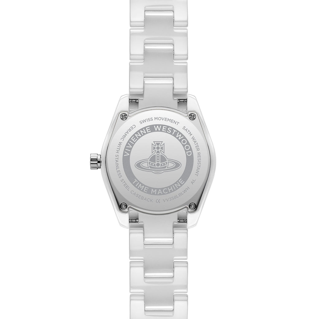 Vivienne Westwood Ladies Fenchurch Ceramica Light Blue Dial Bracelet Watch VV358LBLWH — view 2
