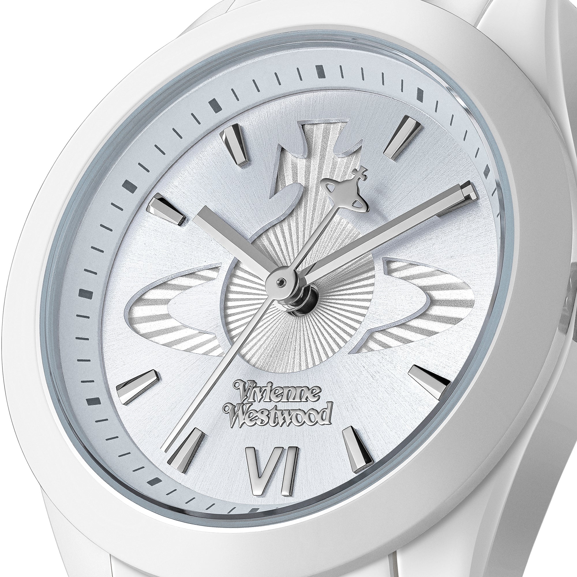 Vivienne Westwood Ladies Fenchurch Ceramica Light Blue Dial Bracelet W
