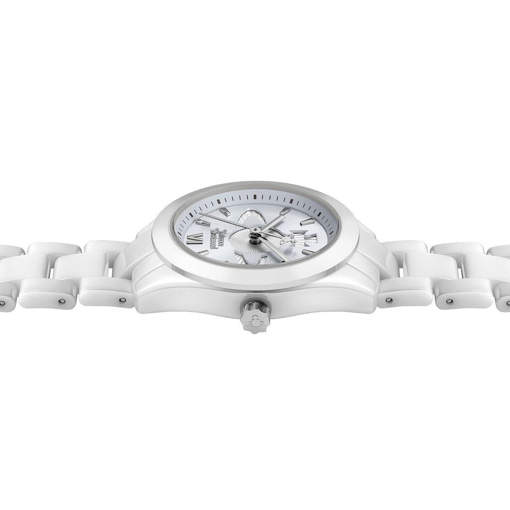 Vivienne Westwood Ladies Fenchurch Ceramica Light Blue Dial Bracelet Watch VV358LBLWH — view 5