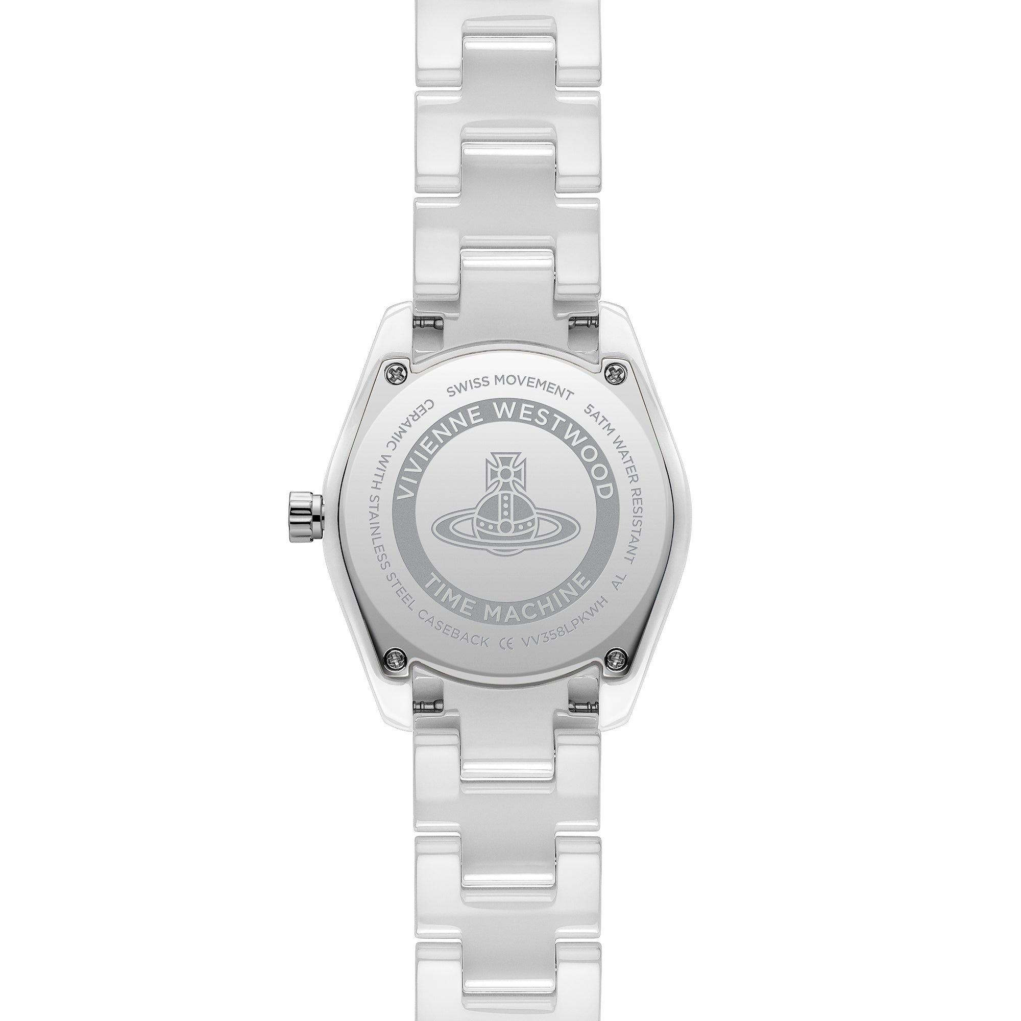 Vivienne Westwood Ladies Fenchurch Ceramica Pink Dial Bracelet Watch VV358LPKWH — view 2