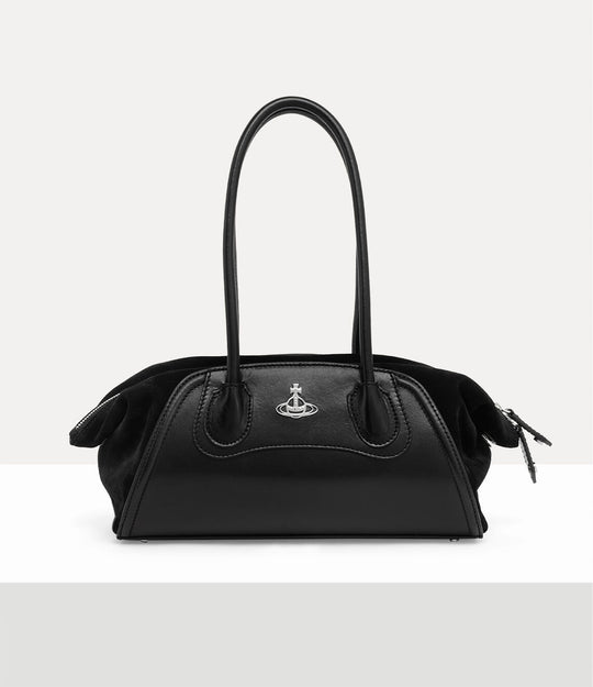 Womens Vivienne Westwood Shirley Small Black Holdall Handbag