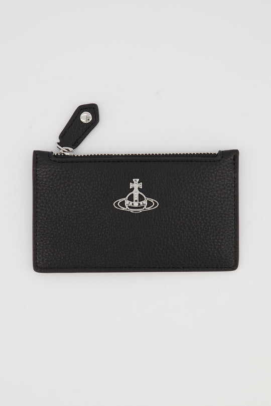 Womens Vivienne Westwood Slim LG Card Holder Black Wallet
