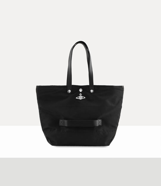 Womens Vivienne Westwood Utility Small Shopper Black/Silver Handbag