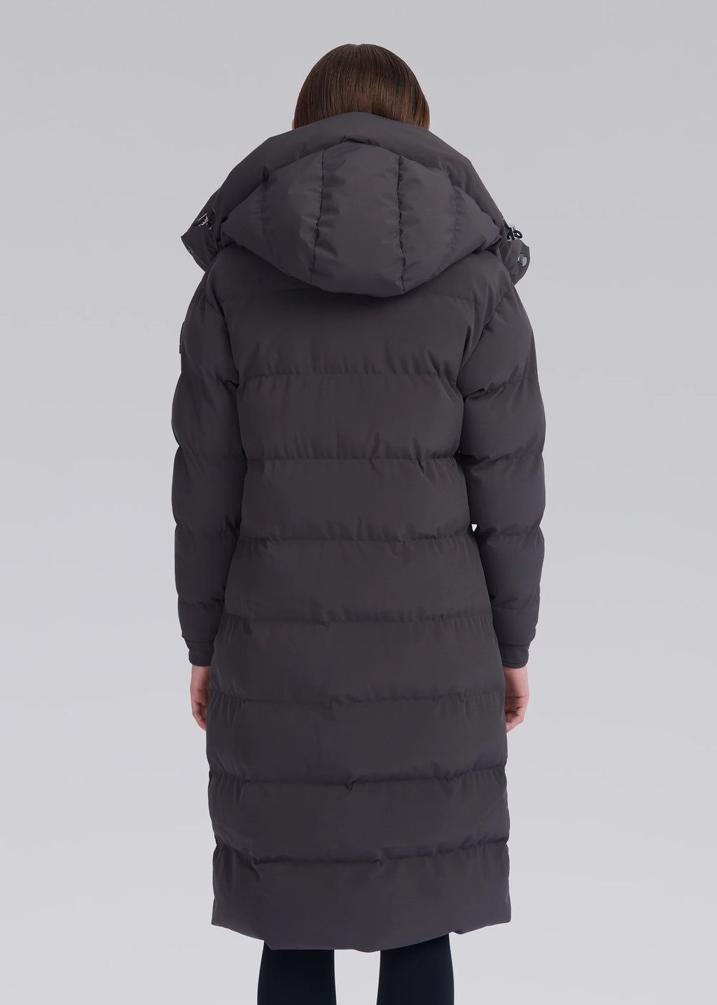 Women's Sandbanks Haven Charcoal Long Puffer Jacket - image 5
