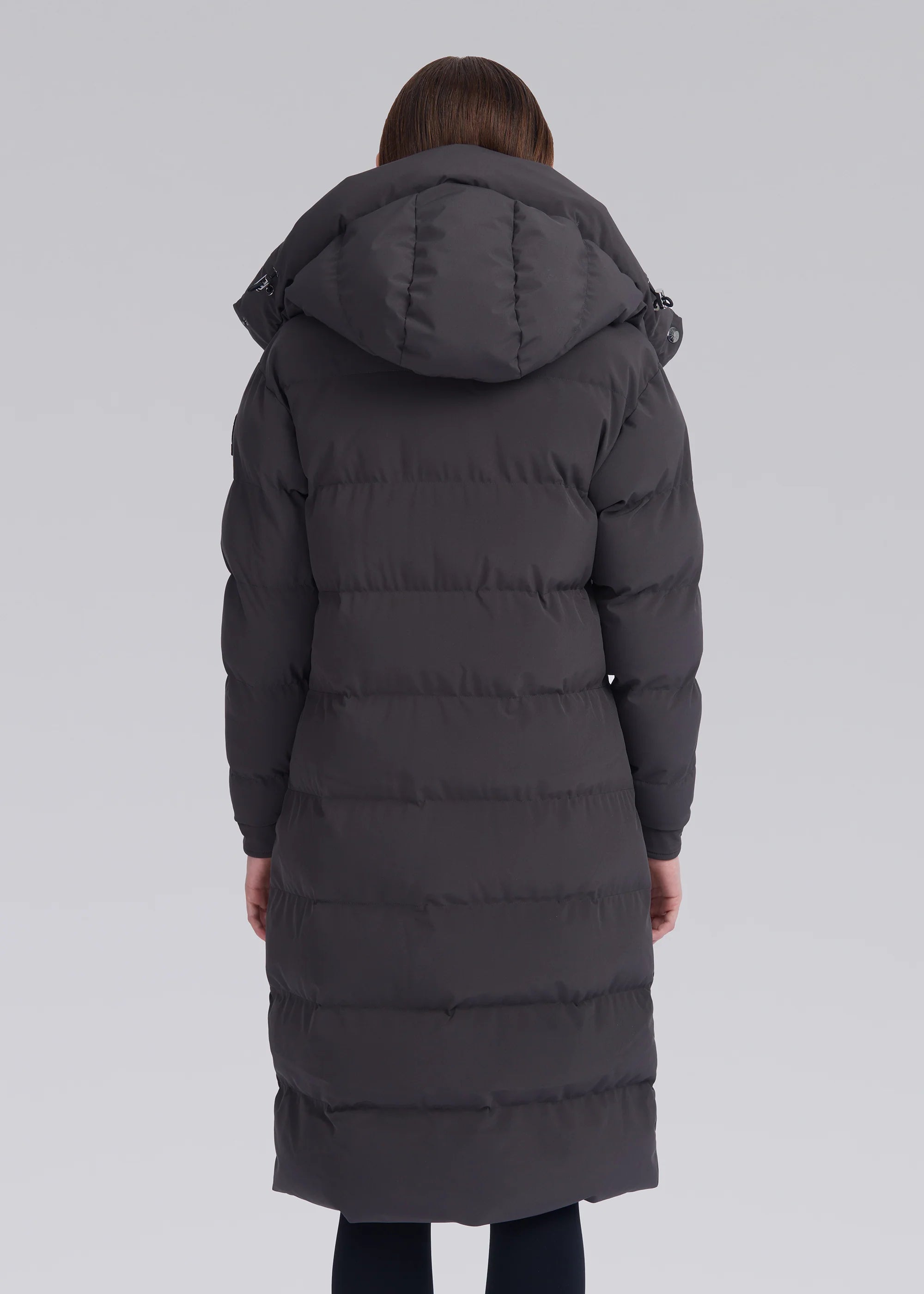 Women's Sandbanks Haven Charcoal Long Puffer Jacket - image 5