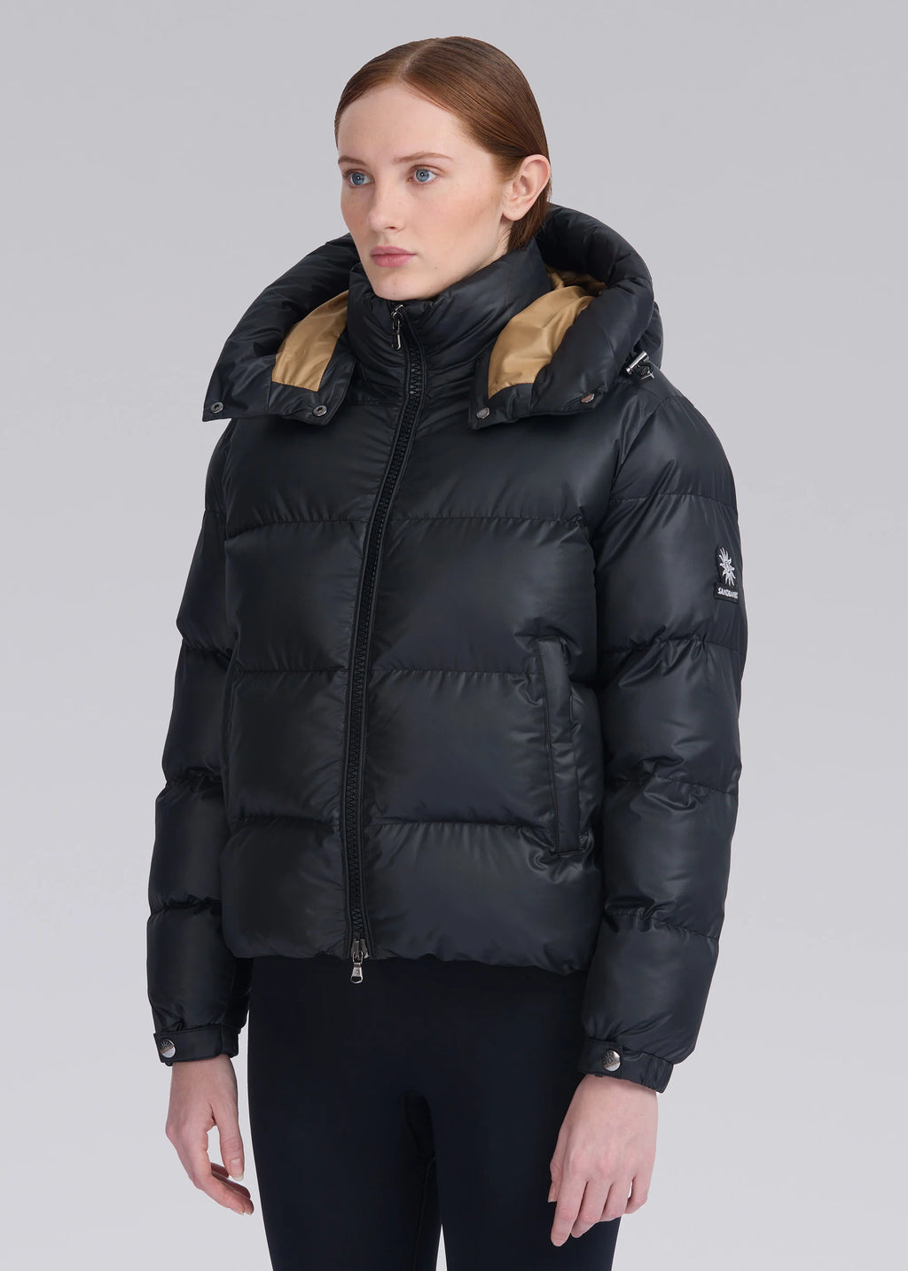 Women's Sandbanks Black Aurora Puffer Coat - image 4