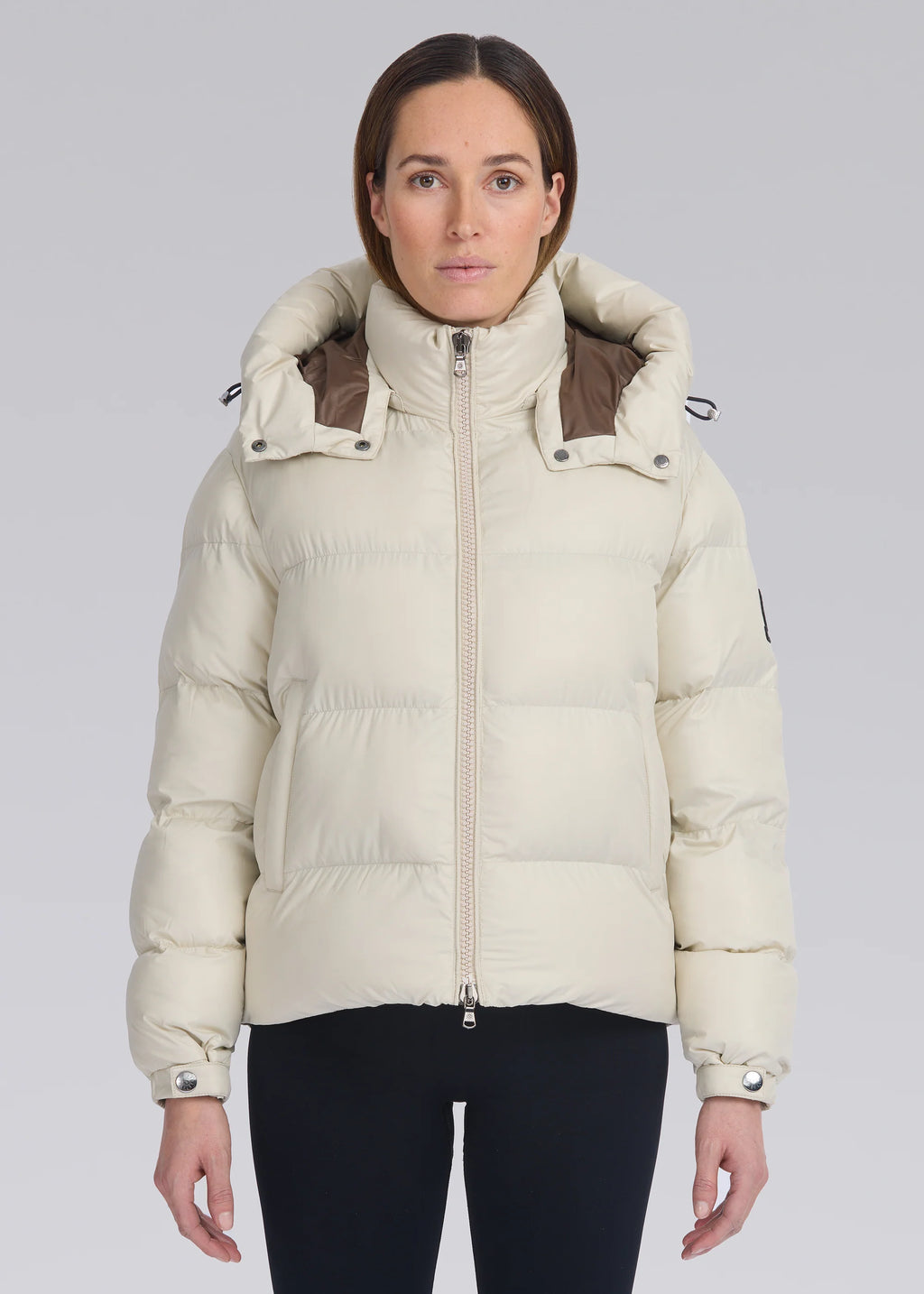 Women's Sandbanks Stone Aurora Puffer Coat — view 2