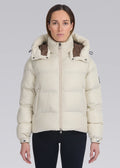 Women's Sandbanks Stone Aurora Puffer Coat — view 2