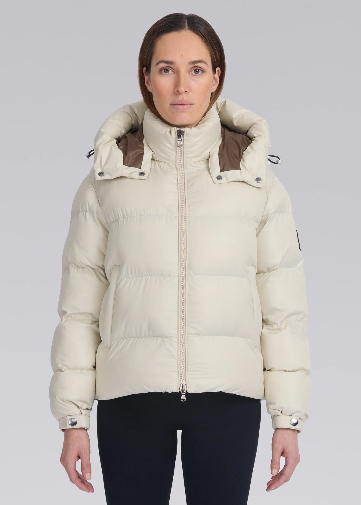 Women's Sandbanks Stone Aurora Puffer Coat — view 2
