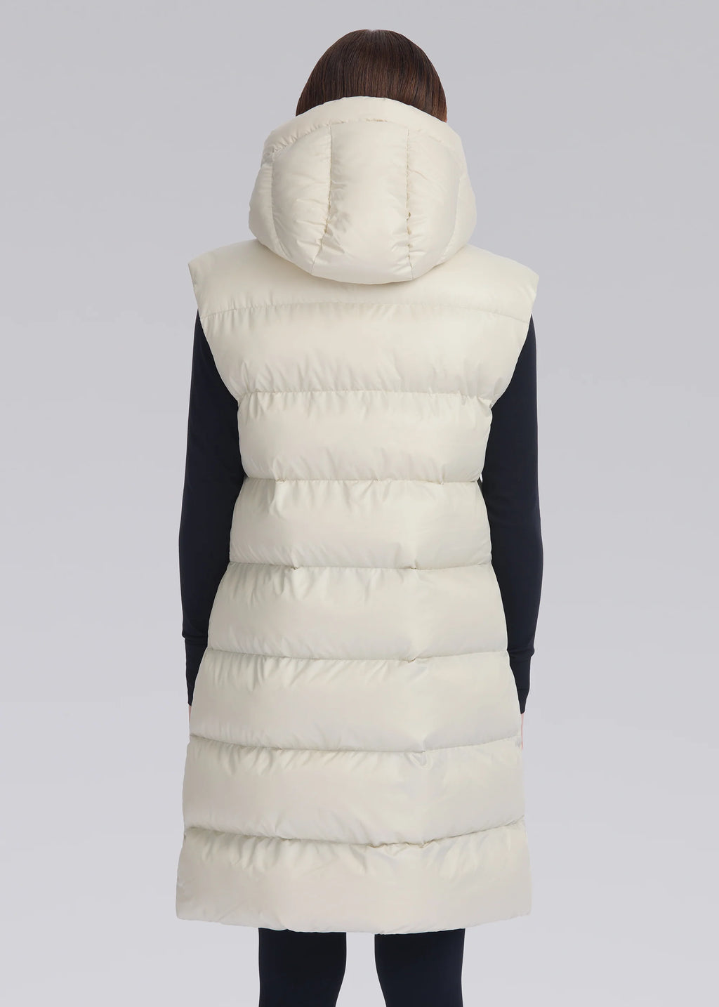 Women's Sandbanks Stone Bay Long Hooded Gilet - image 6