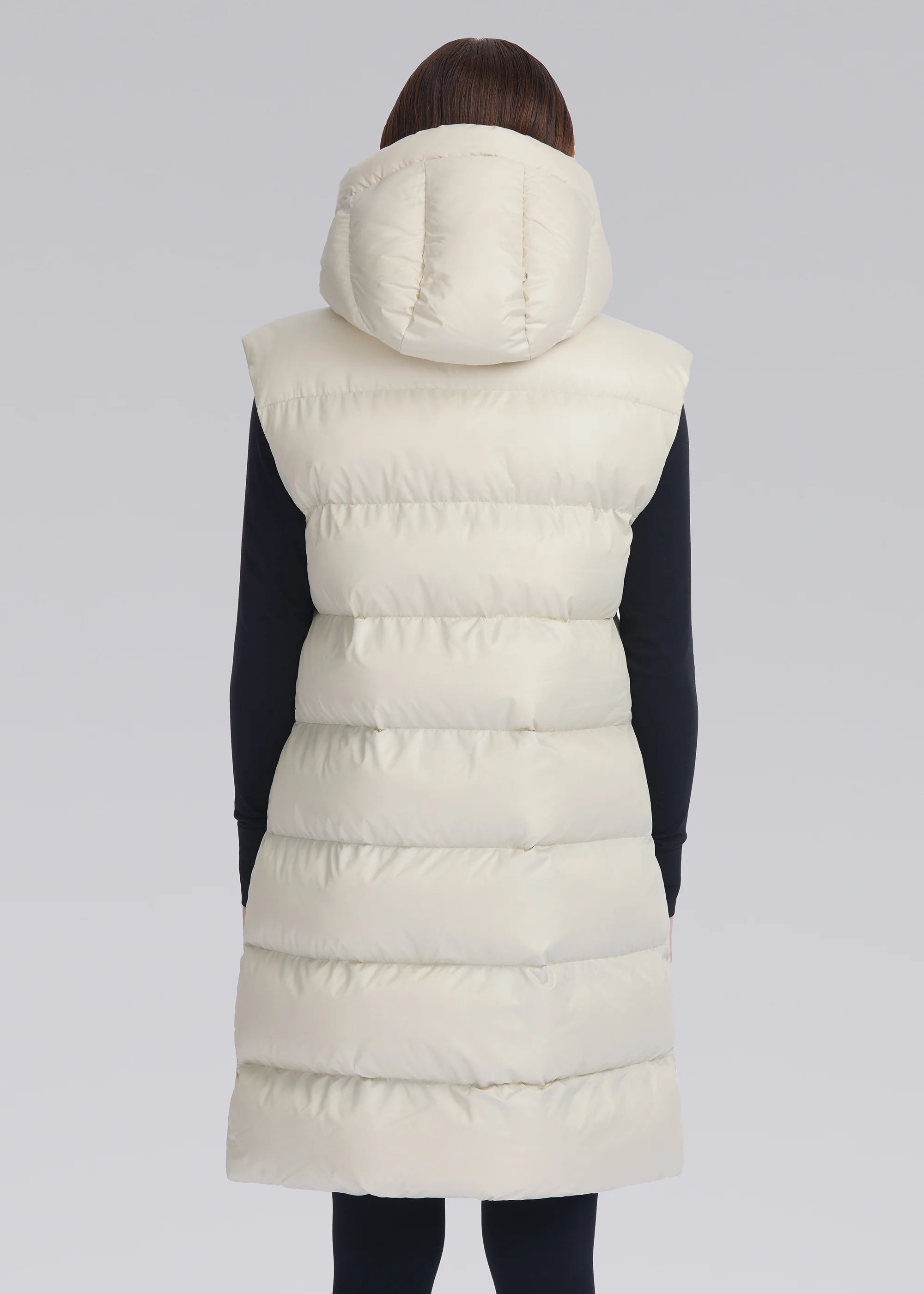 Women's Sandbanks Stone Bay Long Hooded Gilet - image 6
