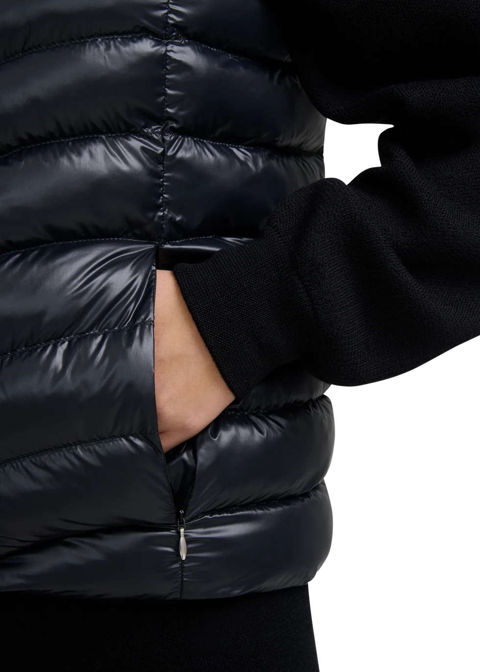 Women's Sandbanks Micro Puffer Gilet in Black