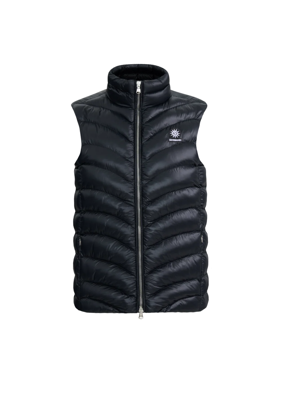 Women's Sandbanks Micro Puffer Gilet in Black