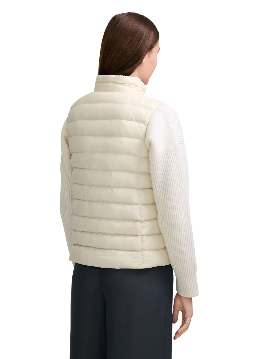Women's Sandbanks Micro Puffer Gilet in Stone