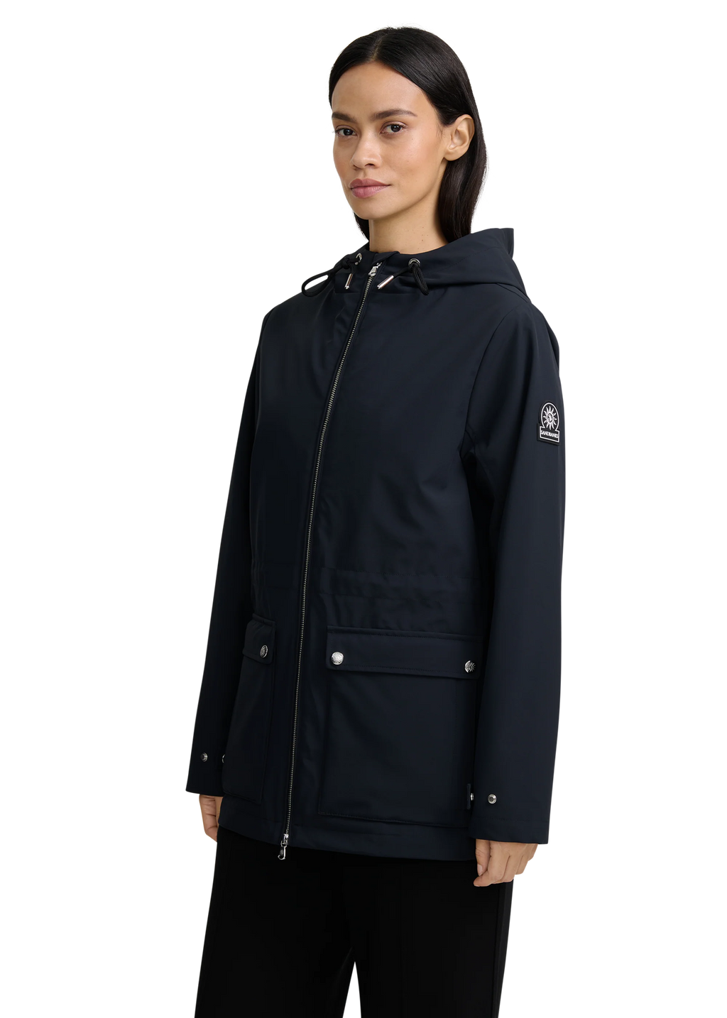 Women's Sandbanks Waterproof Jacket in Black