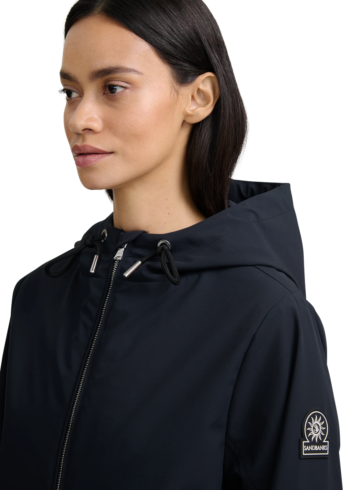 Women's Sandbanks Waterproof Jacket in Black