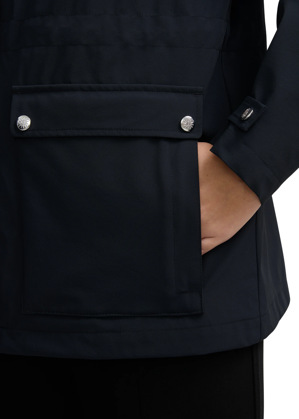 Women's Sandbanks Waterproof Jacket in Black