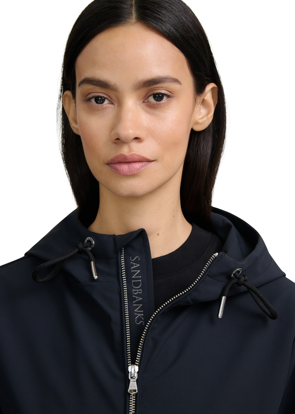 Women's Sandbanks Waterproof Jacket in Black
