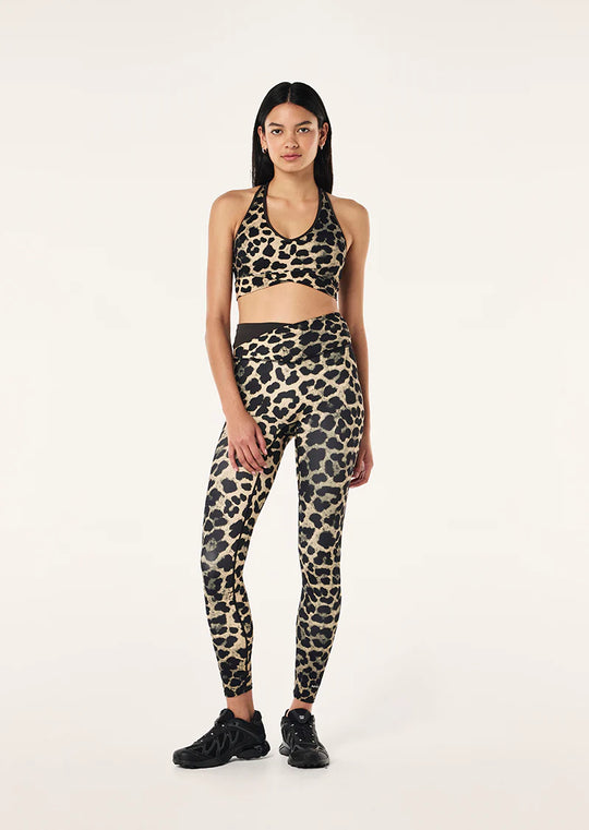 Women's P.E Nation Vita Sports Bra in Leopard & Wander Leggings Set