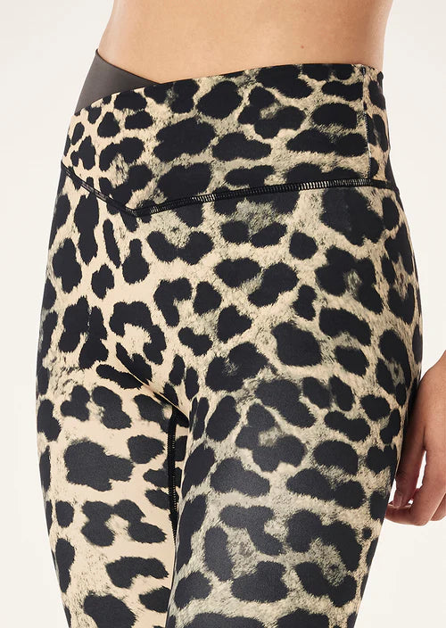 Women's P.E Nation Wander Full Length Leggings in Leopard & Smokestone — view 3