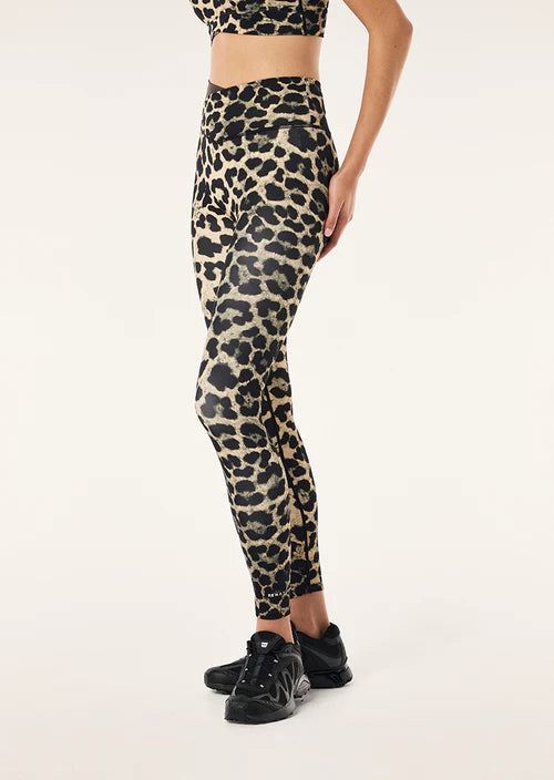 Women's P.E Nation Wander Full Length Leggings in Leopard & Smokestone — view 5