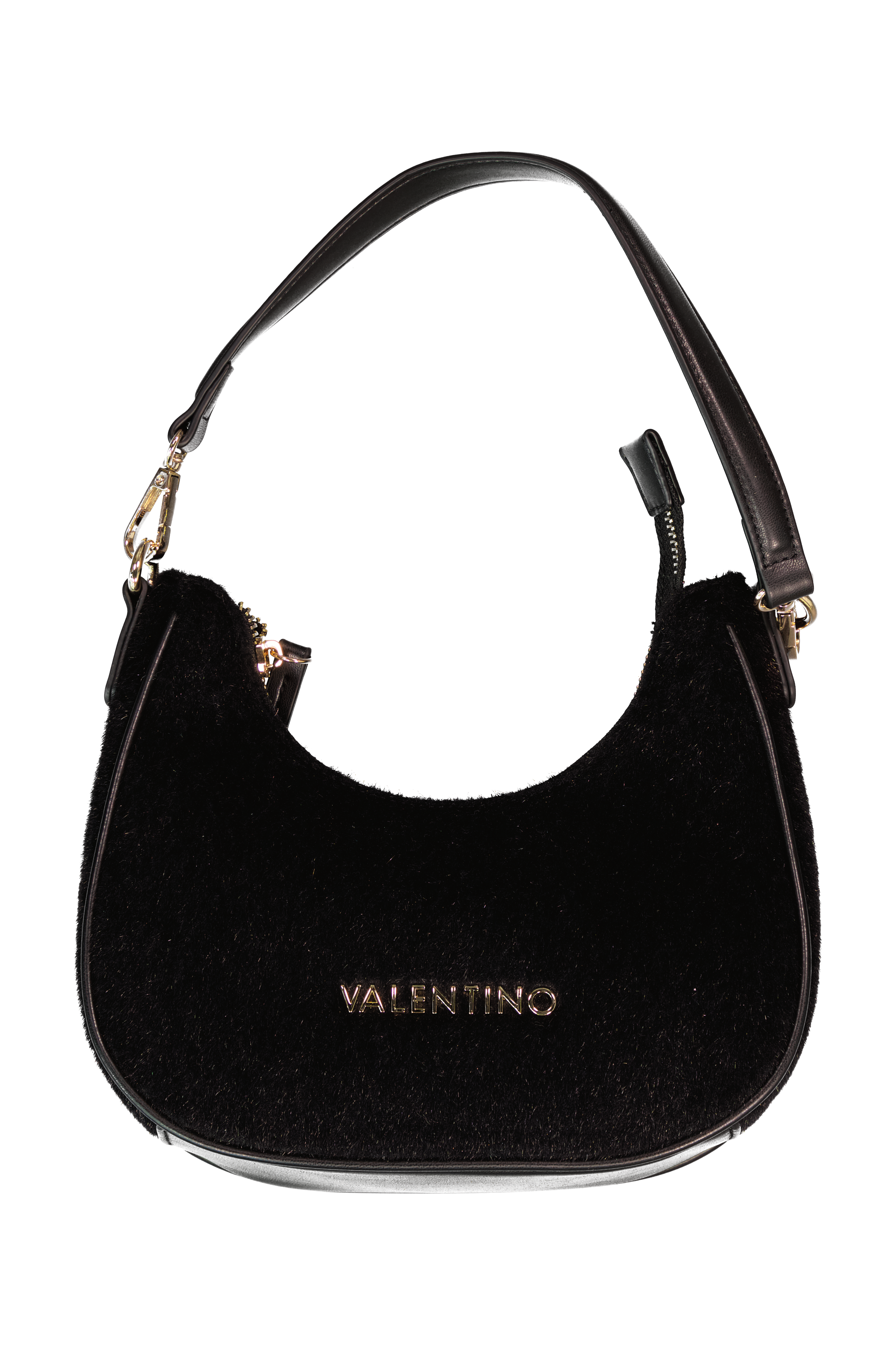 Women's Valentino Ocarina Winter Shoulder Bag In Black