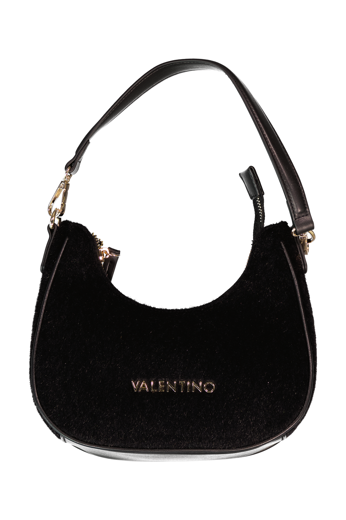 Women's Valentino Ocarina Winter Shoulder Bag In Black