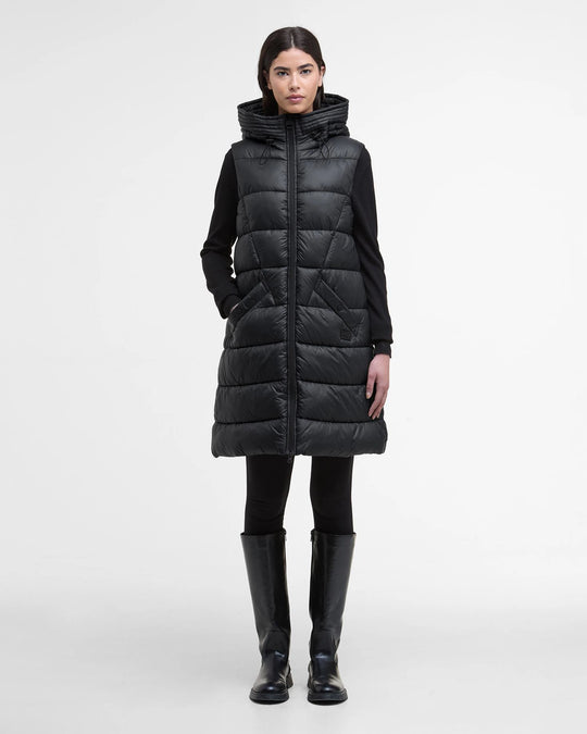 Women's Barbour  Cecilla Puffer Gilet in Black