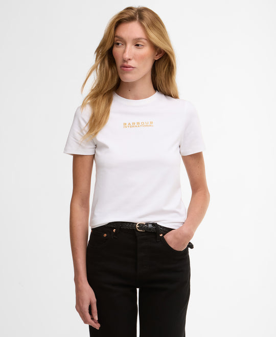 Women's Barbour Devin White T-Shirt
