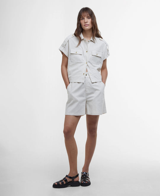 Women's Barbour International Priya Light Stone Shorts