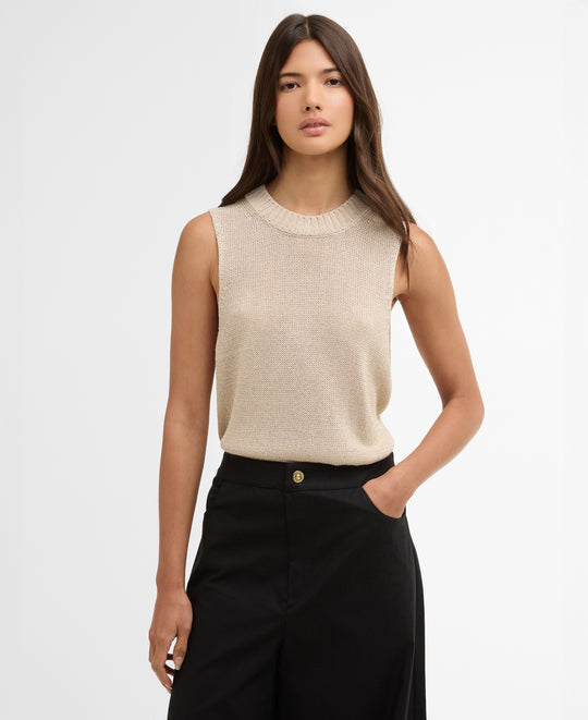 Women's Barbour International Valencia Knit in Ecru