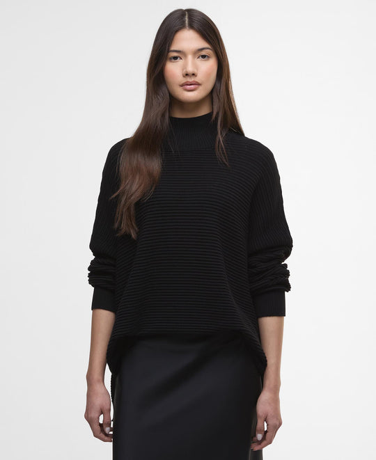 Women's Barbour Kaia Knitted Jumper in Black