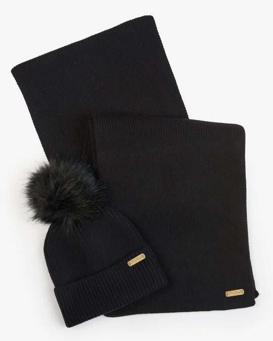 Women's Barbour Mallory Beanie & Scarf Gift Set