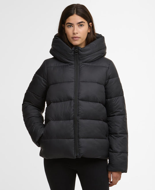 Women's Barbour Olivios Puffer Jacket in Black