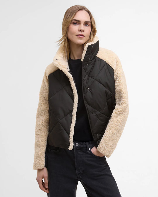 Women's Barbour Osaka Quilted Jacket in Black