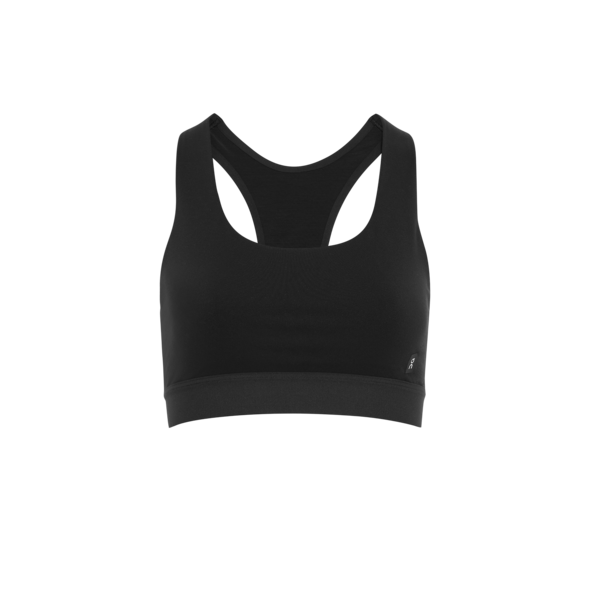 Black sports bra on a transparent background