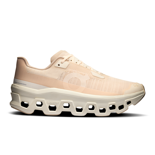 Women's On Running Cloudmonster Void Trainers in Dew I Ivory