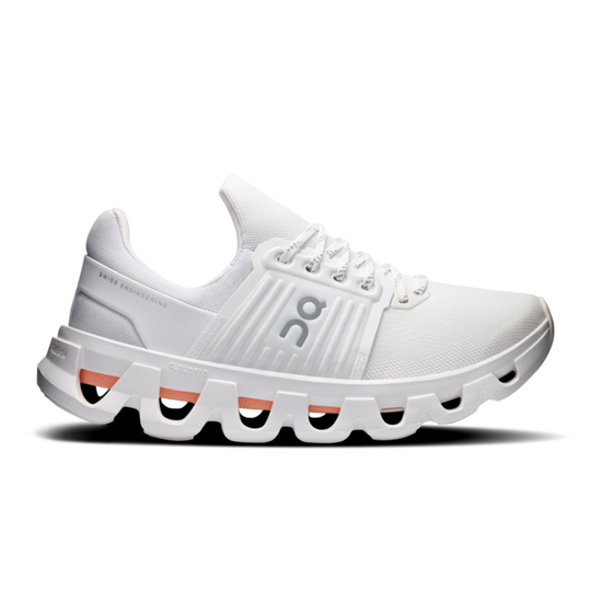 Women's On Running Cloudswift 4AD Trainers in White I Sunstone