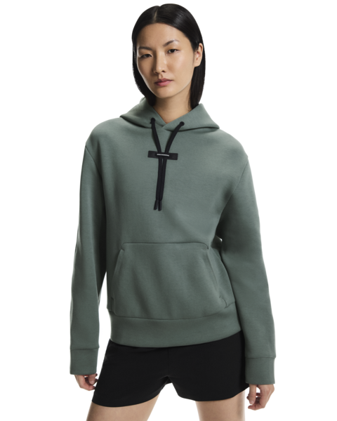 Women's On Running Focus Tech Hoodie in Olive